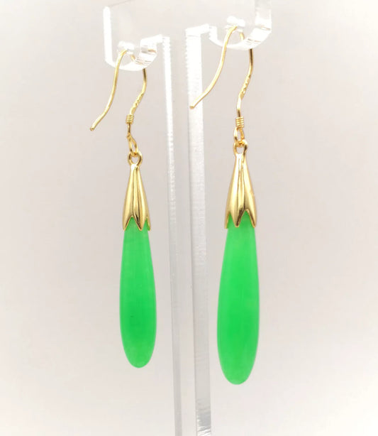 Jade Drop Earrings