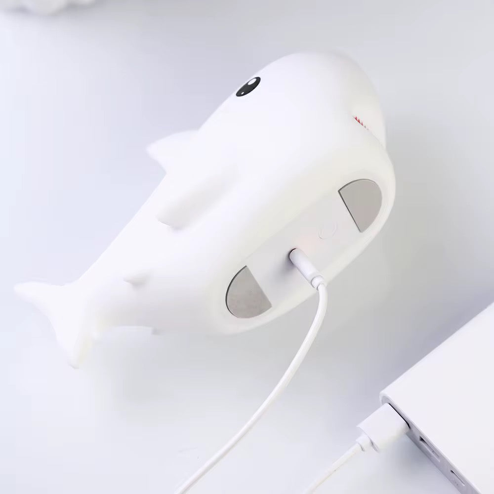 Adorable Squishy Silicone Animal Night Light (Shark)