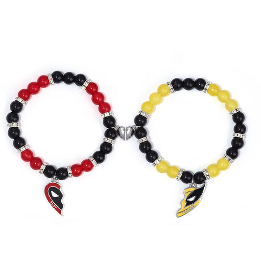 Deadpool X Wolverine Distance Best Friends Magnetic Bracelet