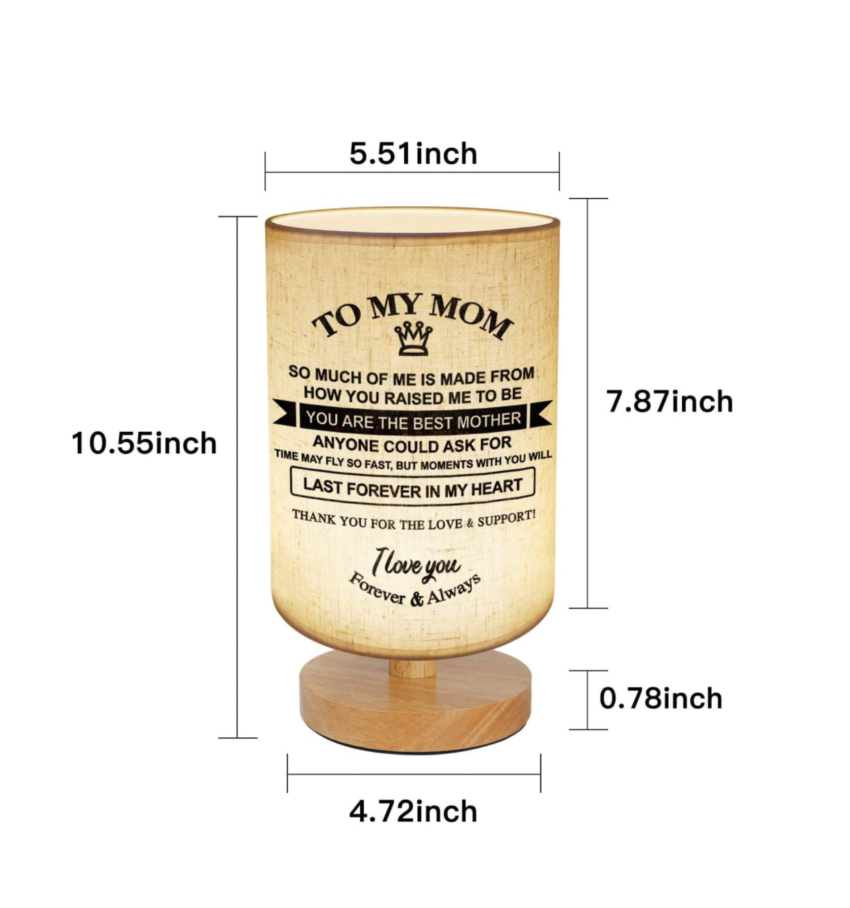Mother’s Love Message Night Stand Lamp