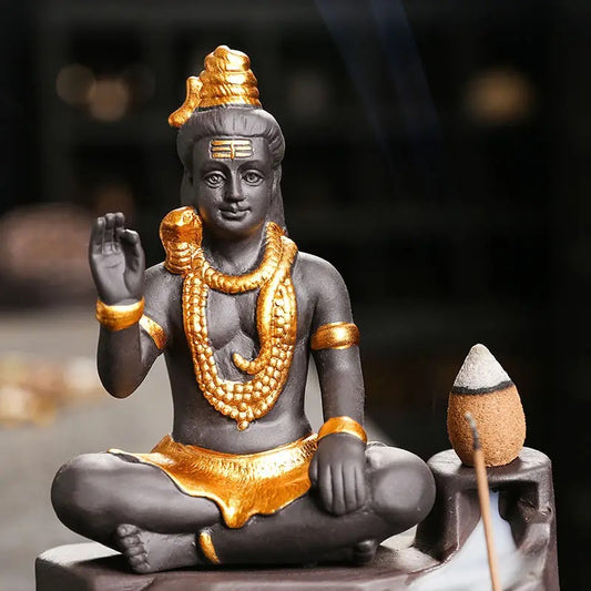 Lord Shiva Back-Flow Incense Holder
