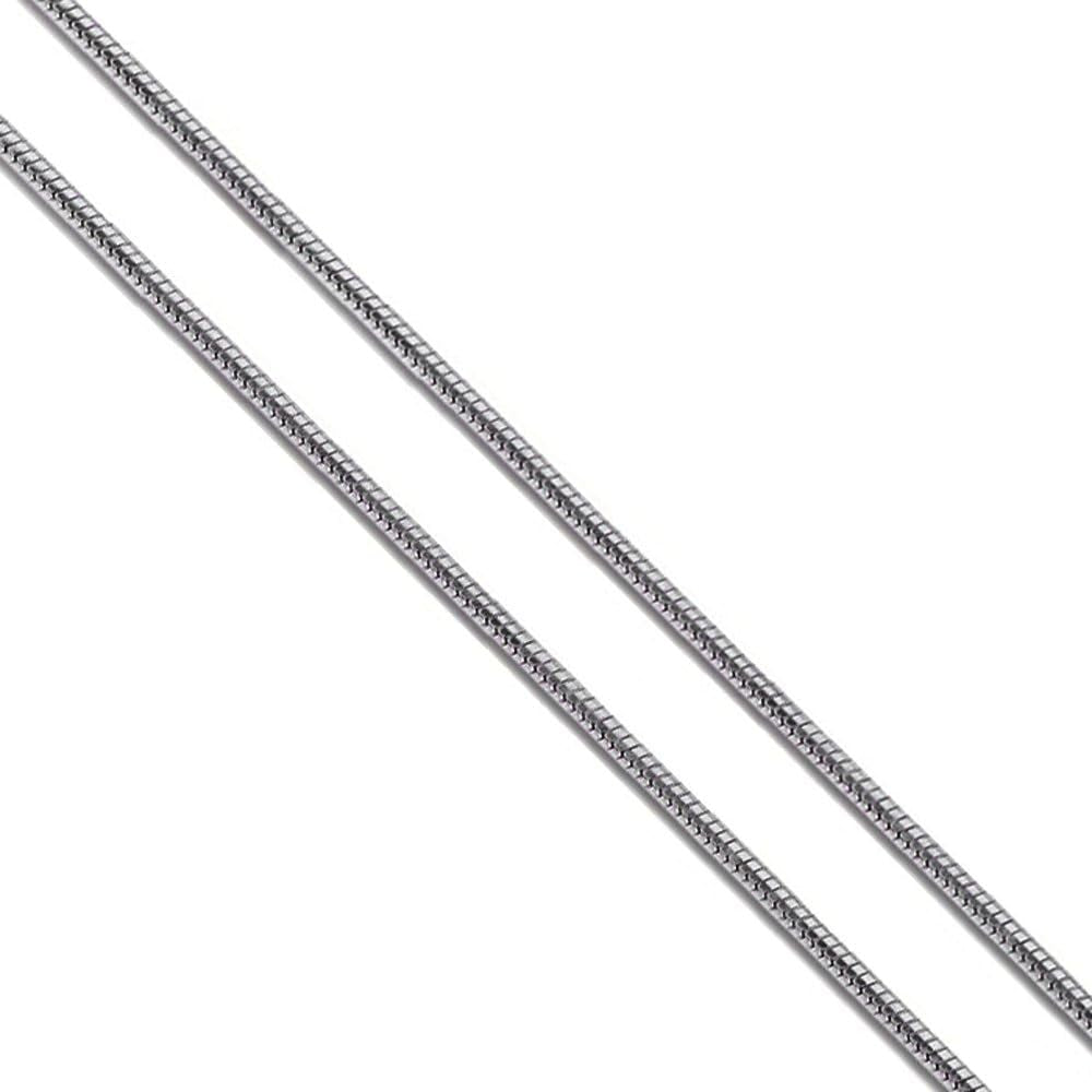 Stainless Steel Round Snake Link Chain 2mm - 50cm Length