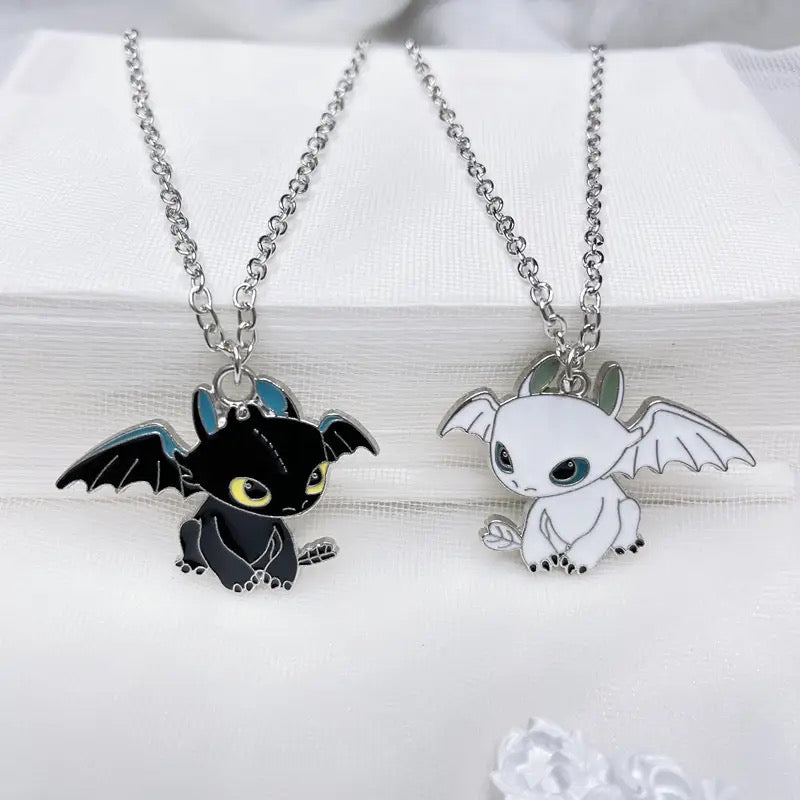 (HTTYD) How to Train Your Dragons- Love Distance Necklaces 2pc