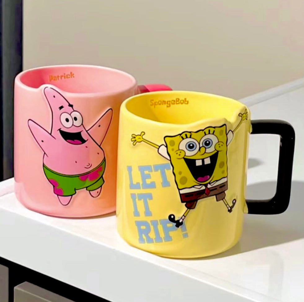 Official Branded SpongeBob Ceramic Mugs (500ml)