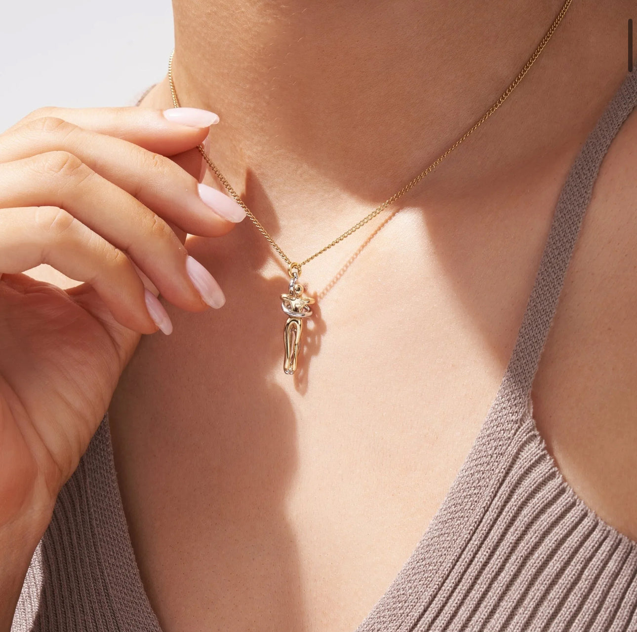 Stainless Steel Unity Love Hug Necklace