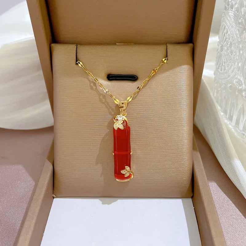 Bamboo Jade Necklace