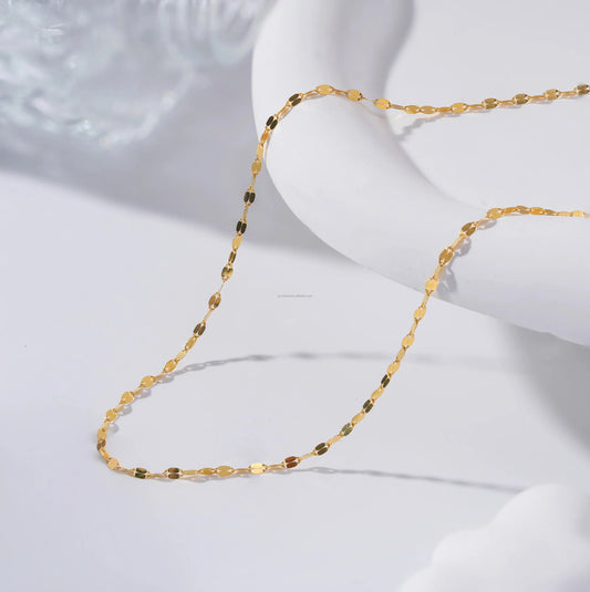 High Quality Stainless Steel Dainty Lip Chain (50cm Length)