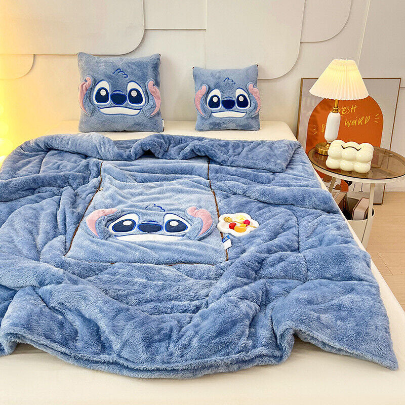 Disney Stitch Multipurpose Pillow-Blanket