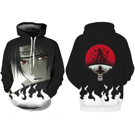 Anime Naruto Itachi 3D Print Polyester Hoodies