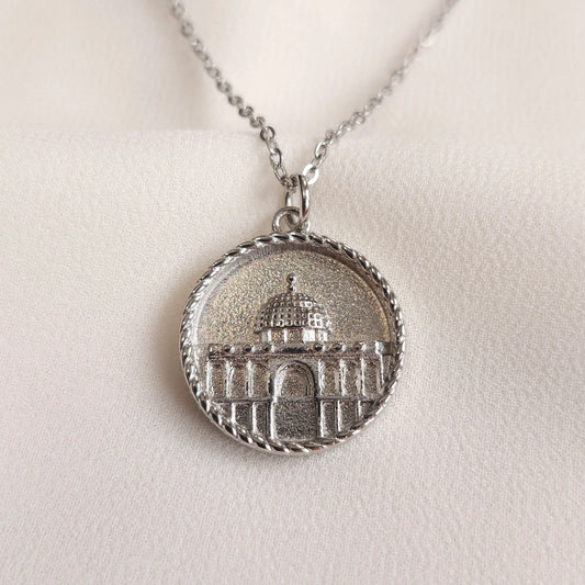 Al-Aqsa Mosque Jerusalem Pendant Necklace – Islamic Heritage Jewelry