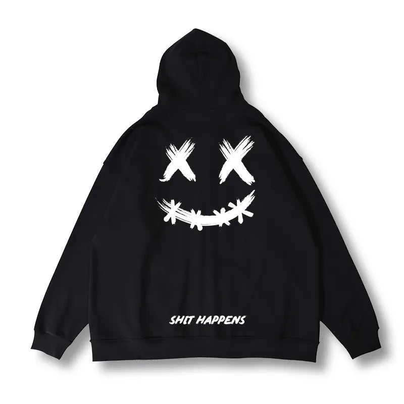 “Sh!t Happens” 3D Printed Trending Ghost Face Hoodie