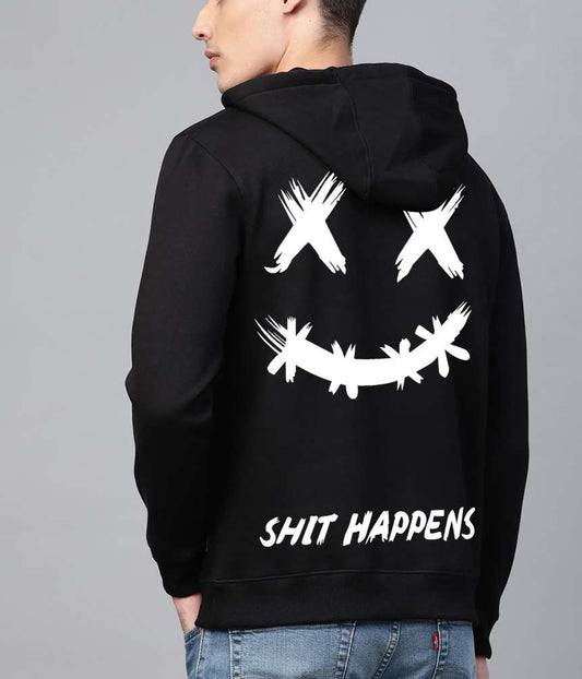 โSh!t Happensโ 3D Printed Trending Ghost Face Hoodie