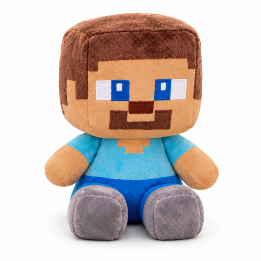 Minecraft Character Plushies – Pig, Steve & Creeper