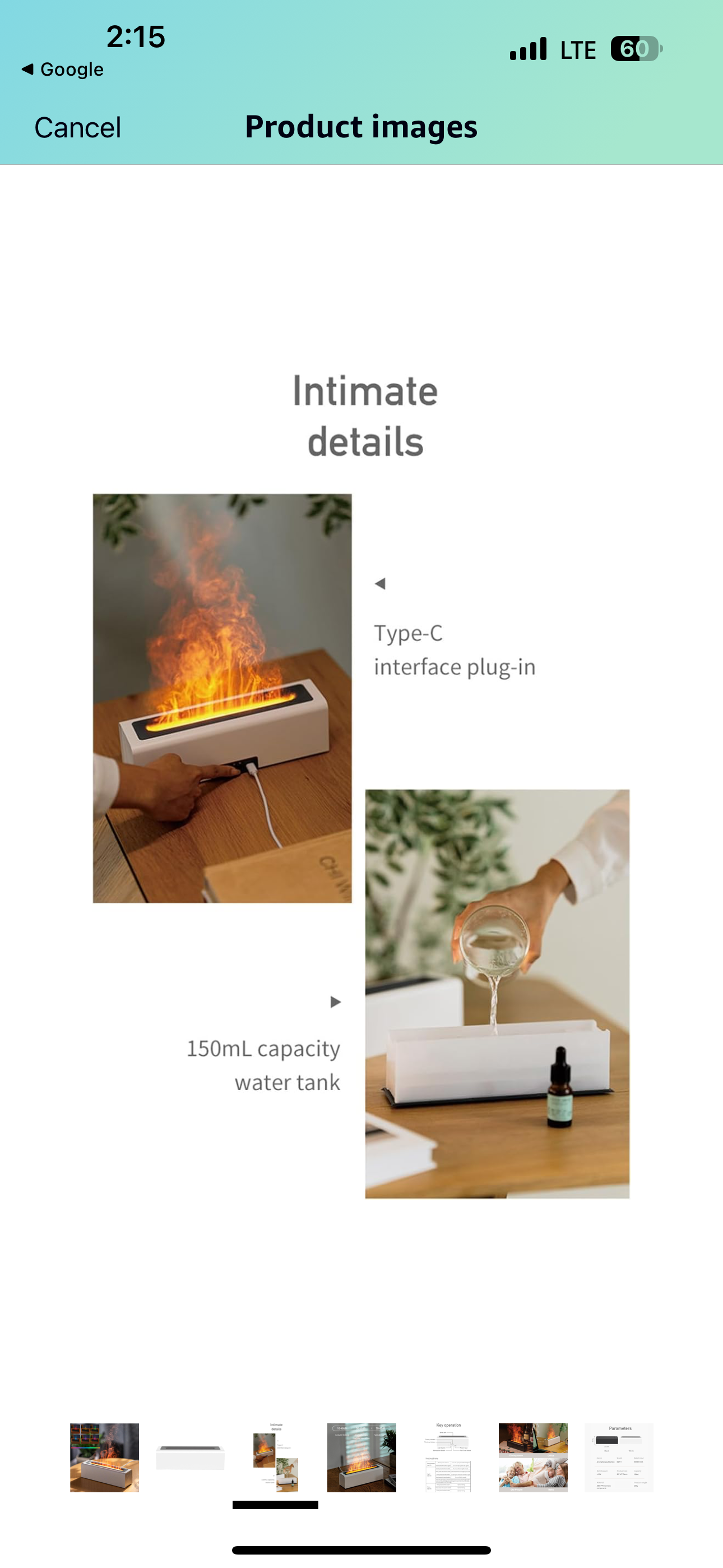 Aromatherapy Flame Humidifier / Diffuser