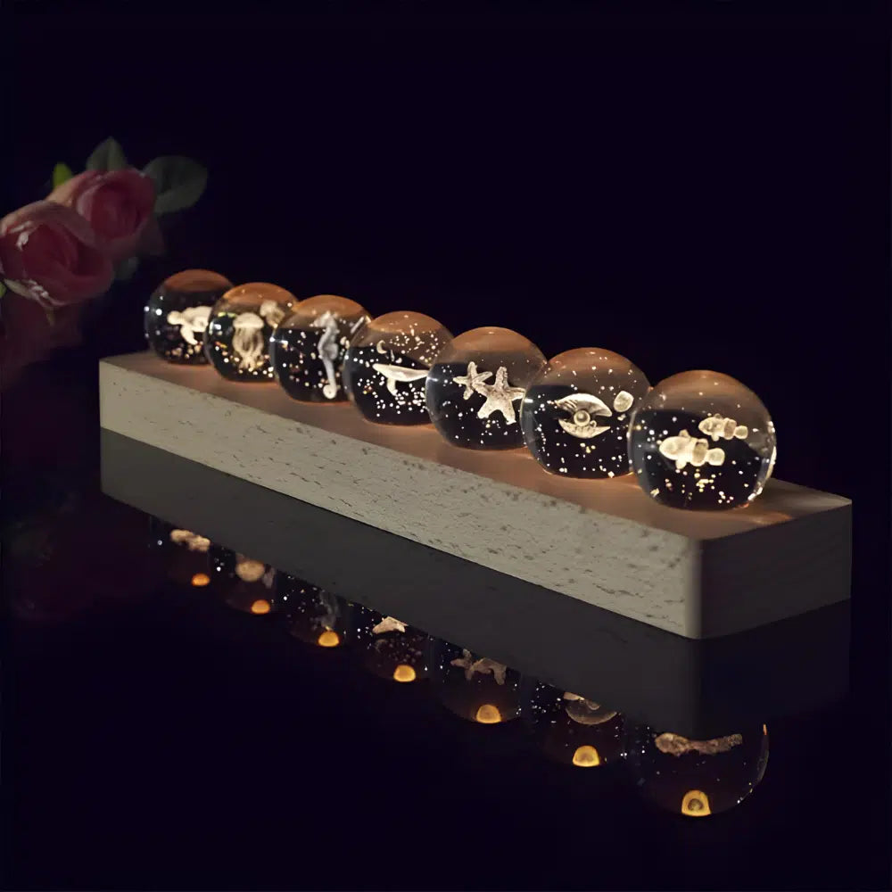 7 Ocean Animal Crystal Ball RGB Lamp