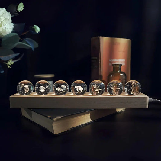 7 Ocean Animal Crystal Ball RGB Lamp