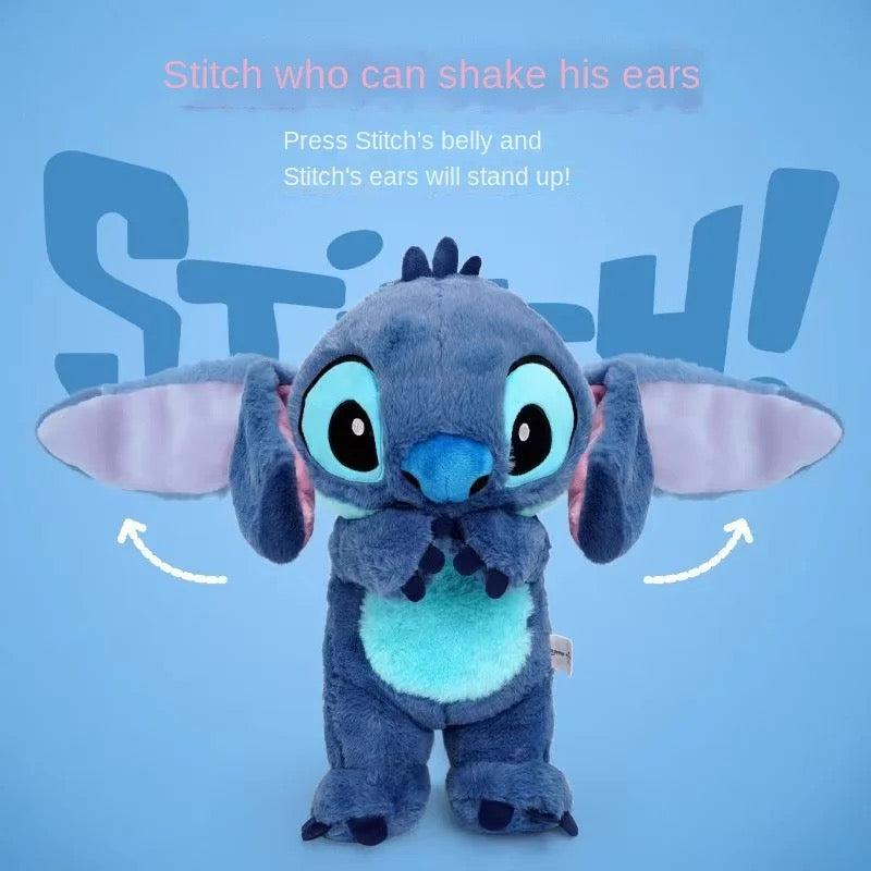 Stitch & Angel Breathing Plushie with Baby Music 🎵