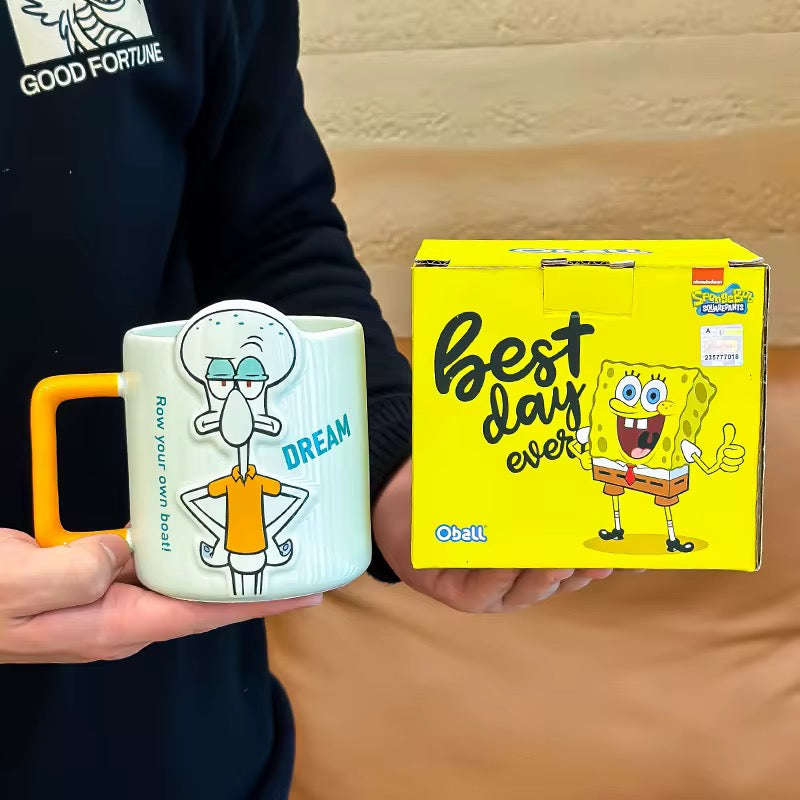 Official Branded SpongeBob Ceramic Mugs (500ml)
