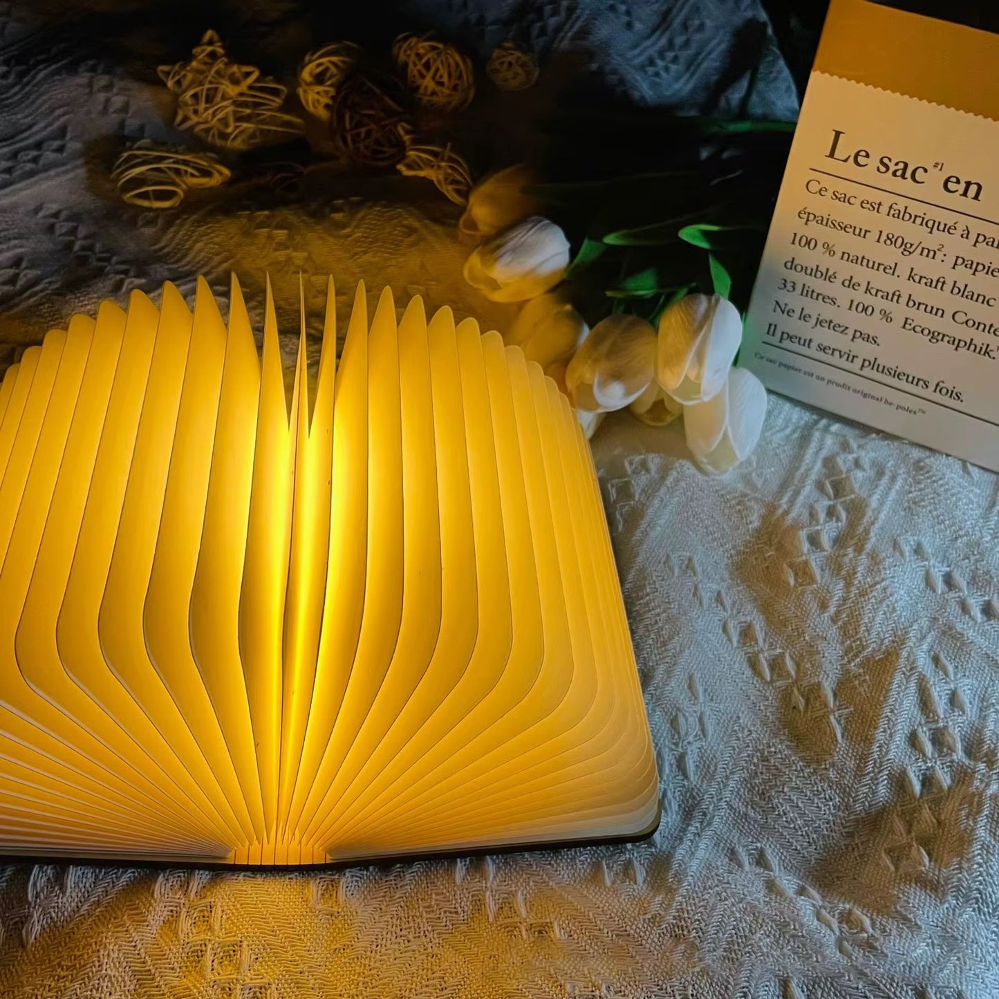 LumiFold 360° Foldable LED Magic Book Lamp