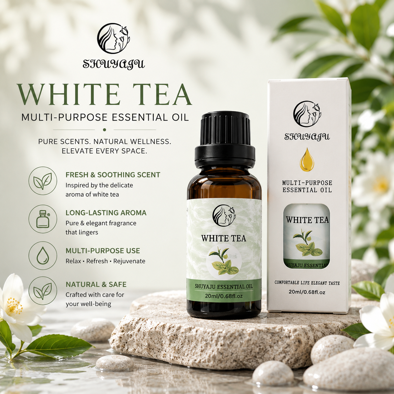 Premium Aromatherapy Multi-Purpose Essential Oil - Long Lasting Fragrance (20ml)