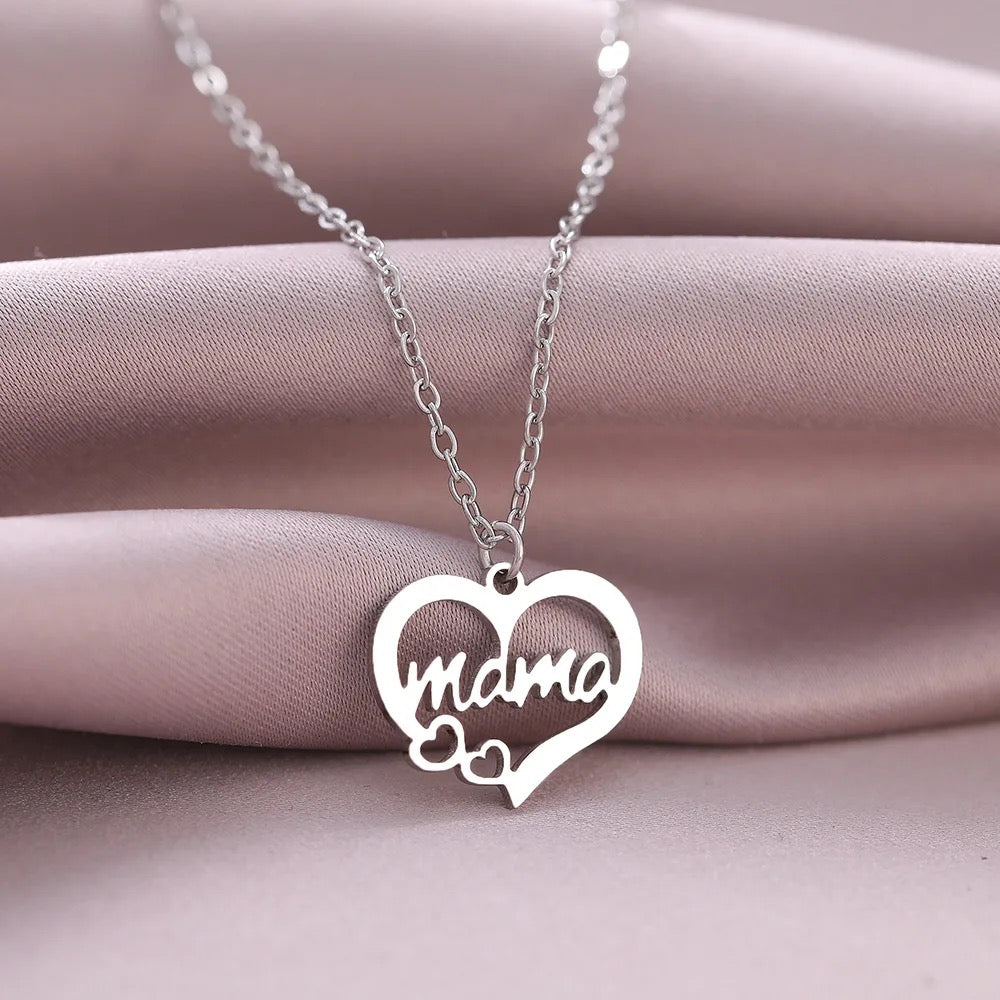 Stainless Steel ‘Mama’ Necklace