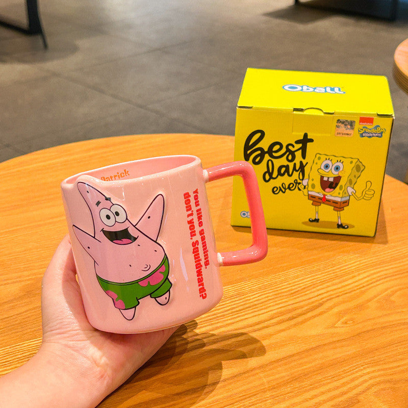 Official Branded SpongeBob Ceramic Mugs (500ml)