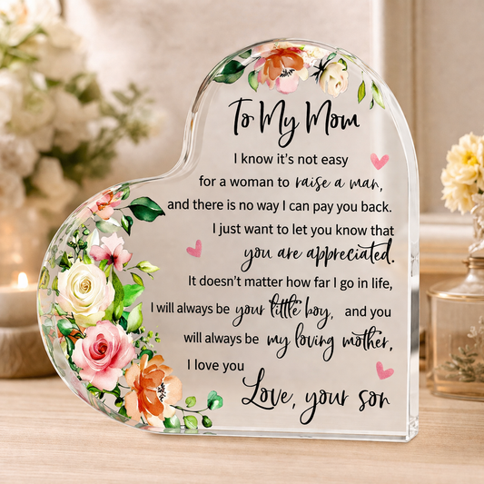 Mother’s Love Gift 3D Acrylic Mini Plaque