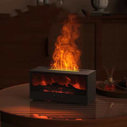 7 Color Fireplace Humidifier & Diffuser + Remote