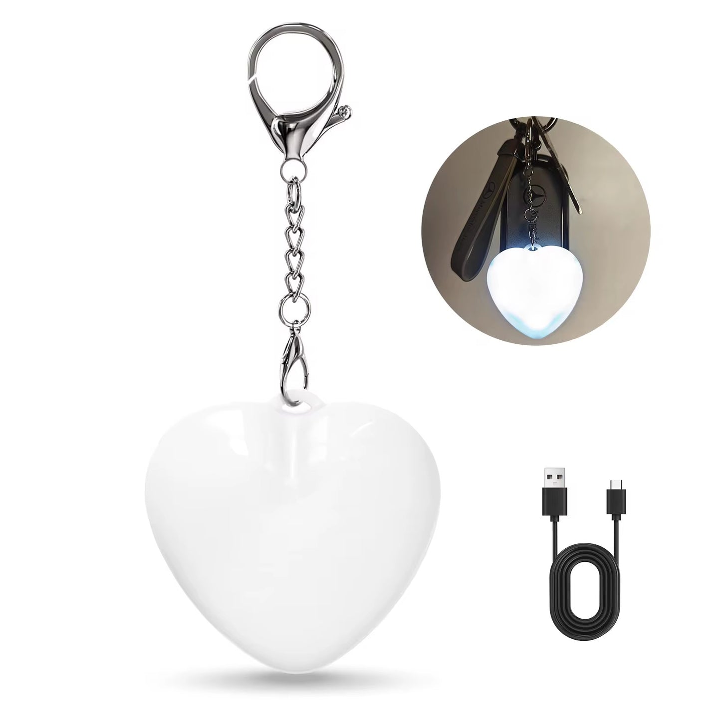 LED Heart Hand Bag Sensor Touch Lamp (USB Rechargeable)