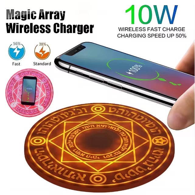 Doctor Strange Magic Array Wireless Charger Pad,10w Qi Fast Slim Wireless Charging Pad