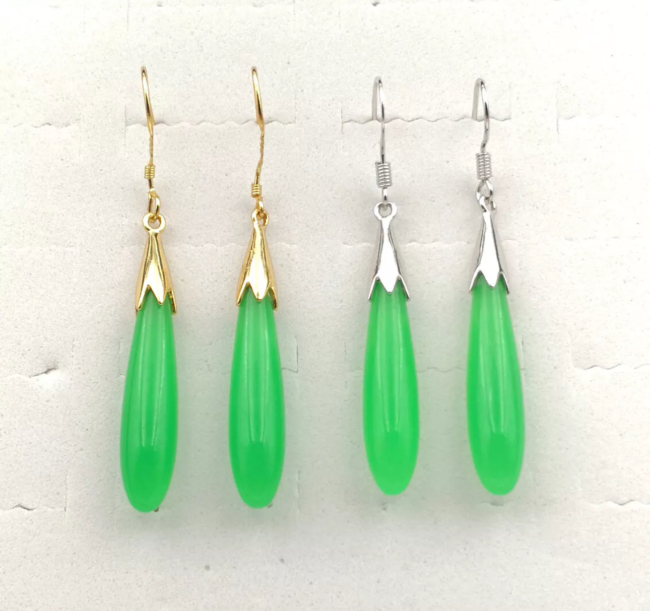 Jade Drop Earrings