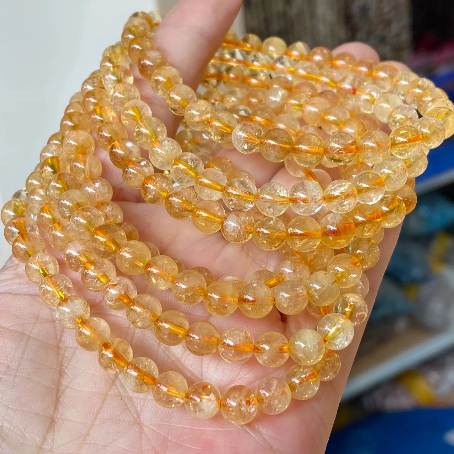 Natural Grade A Citrine Bracelet (8MM)