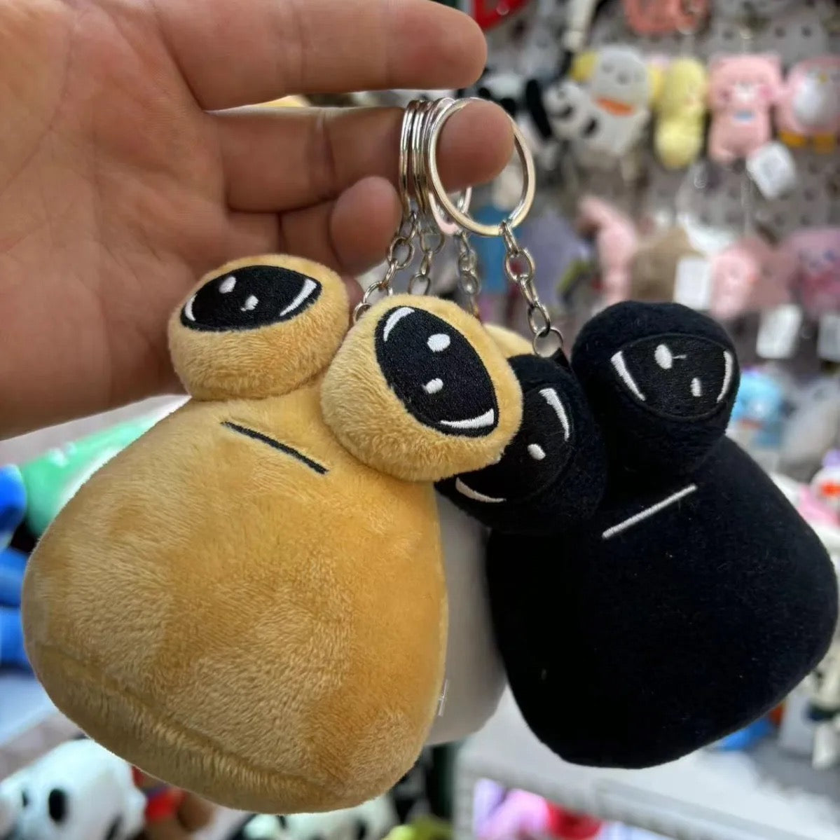 Pou Sad Look adorable Plushie & Keychains