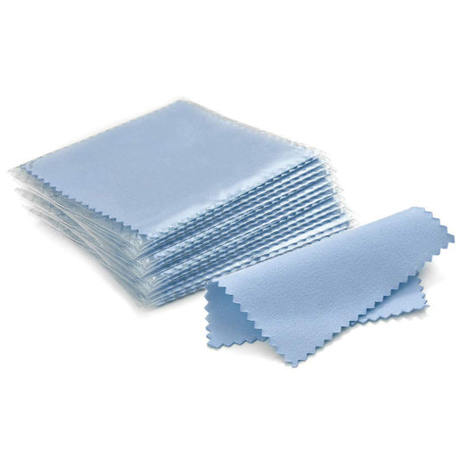 Blue Micro Fiber Jewelry Cleaning Cloth Blue 8x8cm (5pk)