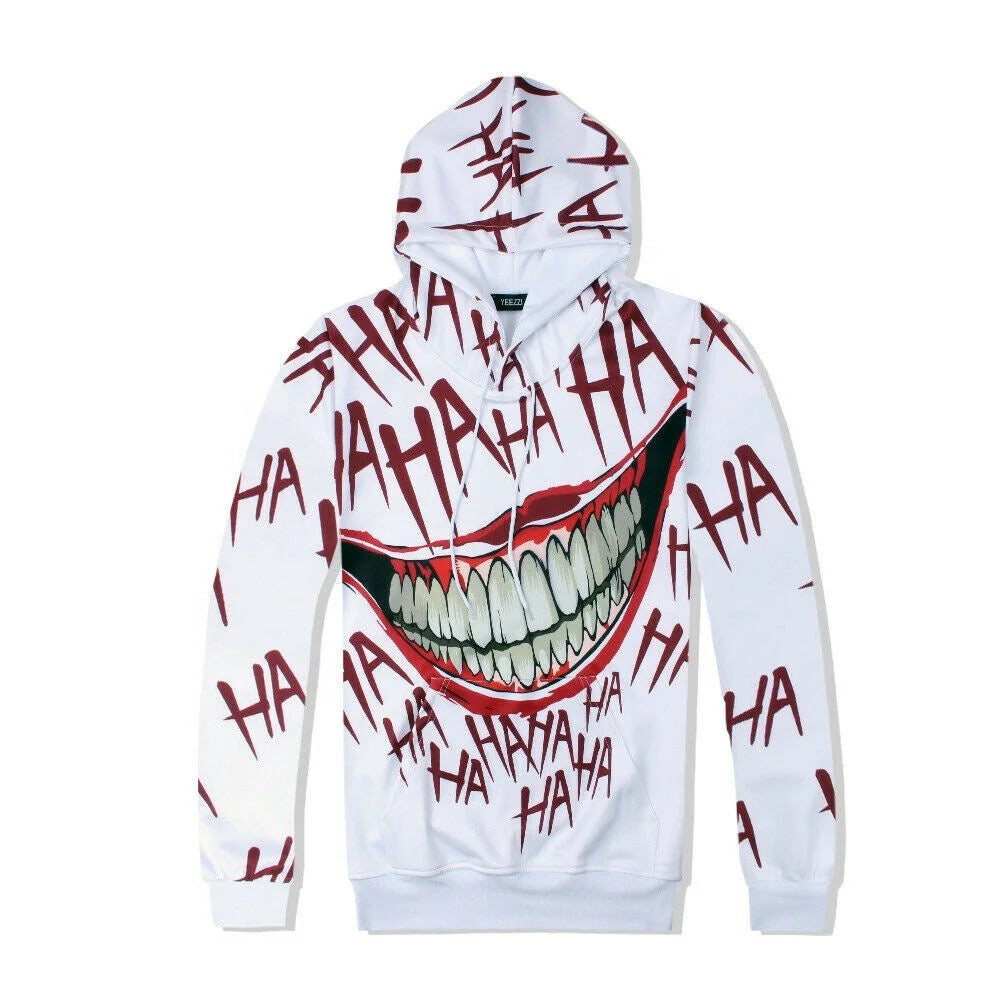 Joker Smile 3D Print Polyester Suit