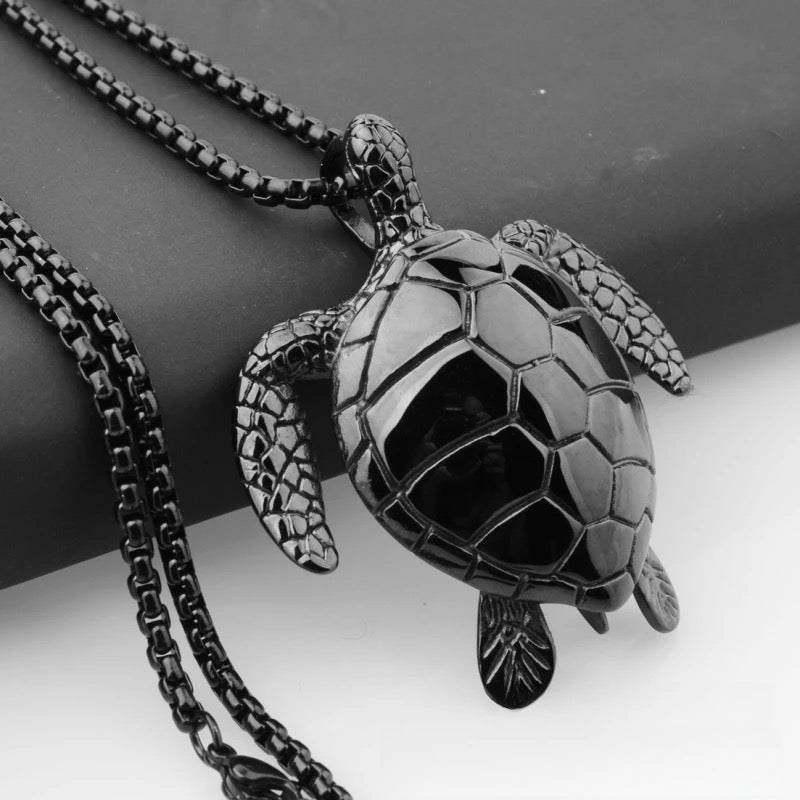 Stainless Steel Sea Turtle Necklace