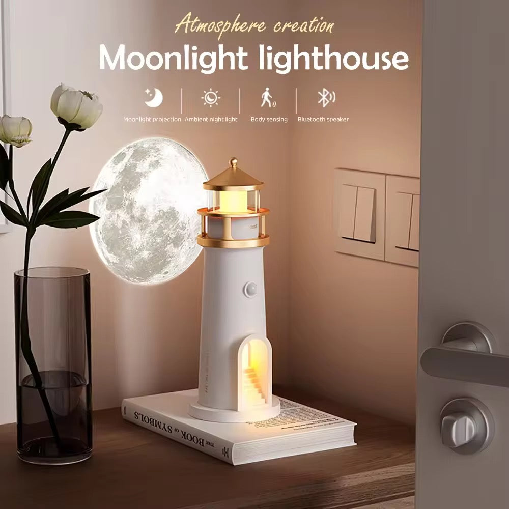 Moon Projector Lighthouse LED Table Lamp