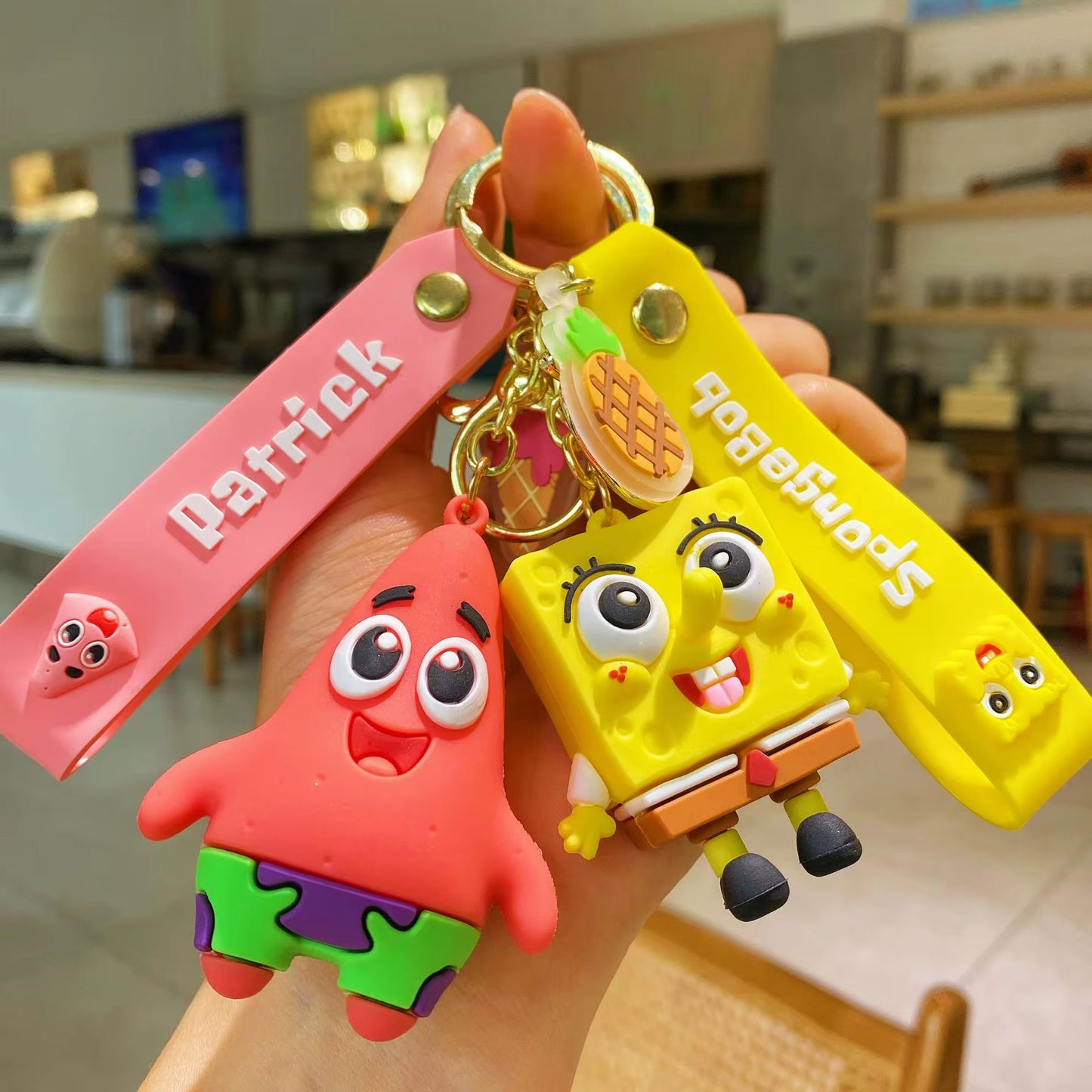 Spongebob Characters Adorable keychains