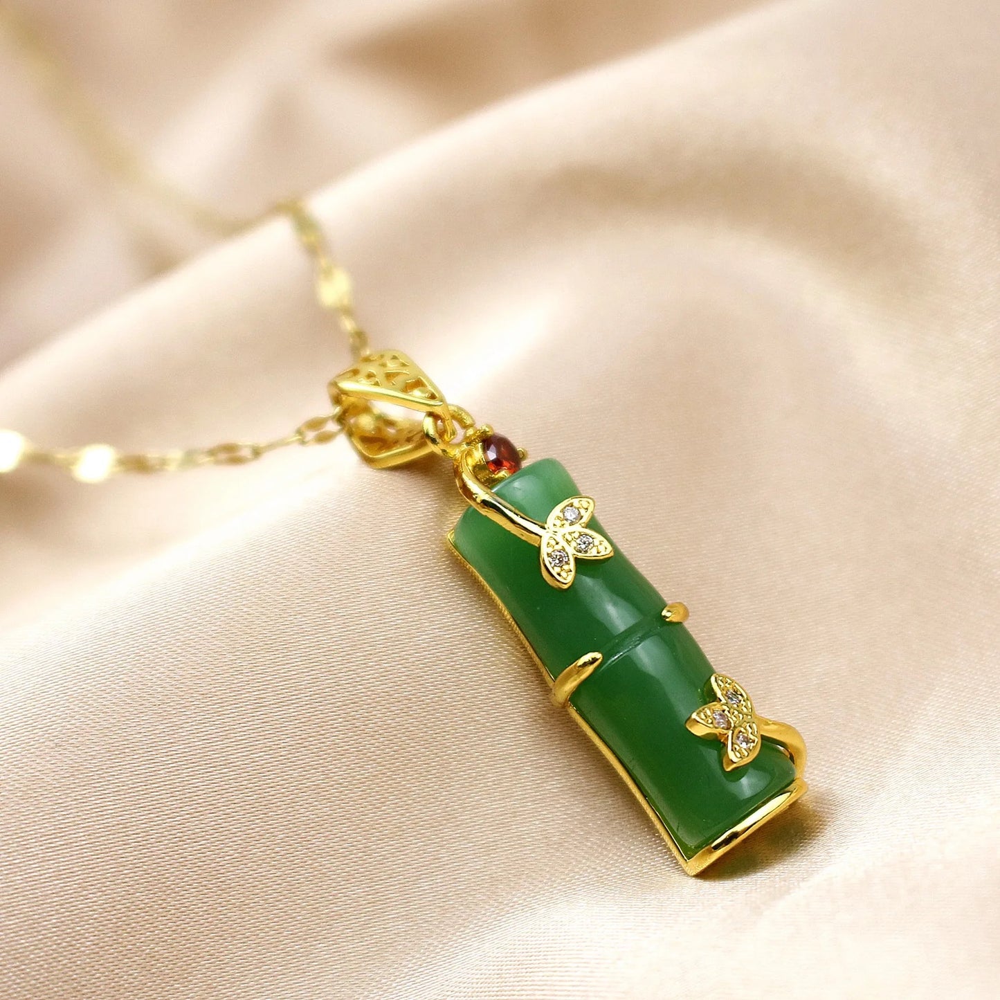 Bamboo Jade Necklace