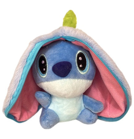 Mini Surprise Stitch in Pouch Unzip Keychain