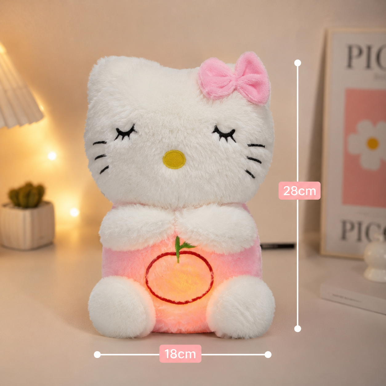 Hello Kitty Breathing Plushie with Soft Music