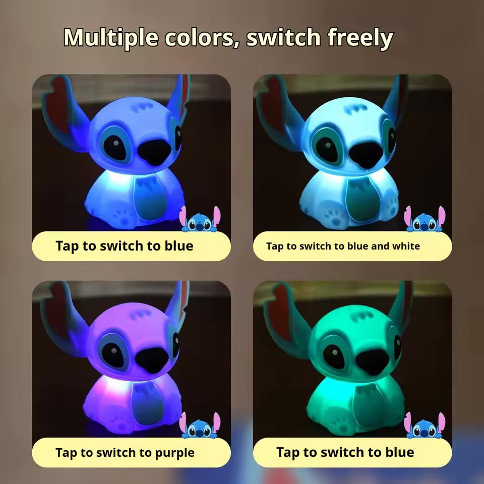 Stitch 7-Color Squishy Silicone Night Light