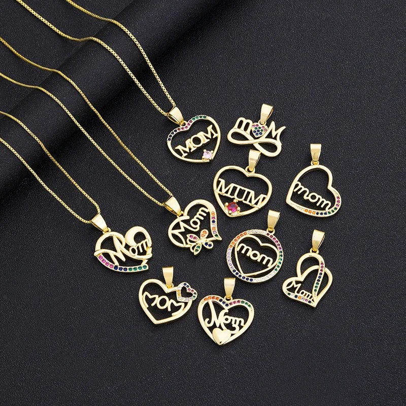 Stainless Steel ‘Mom’ Necklaces