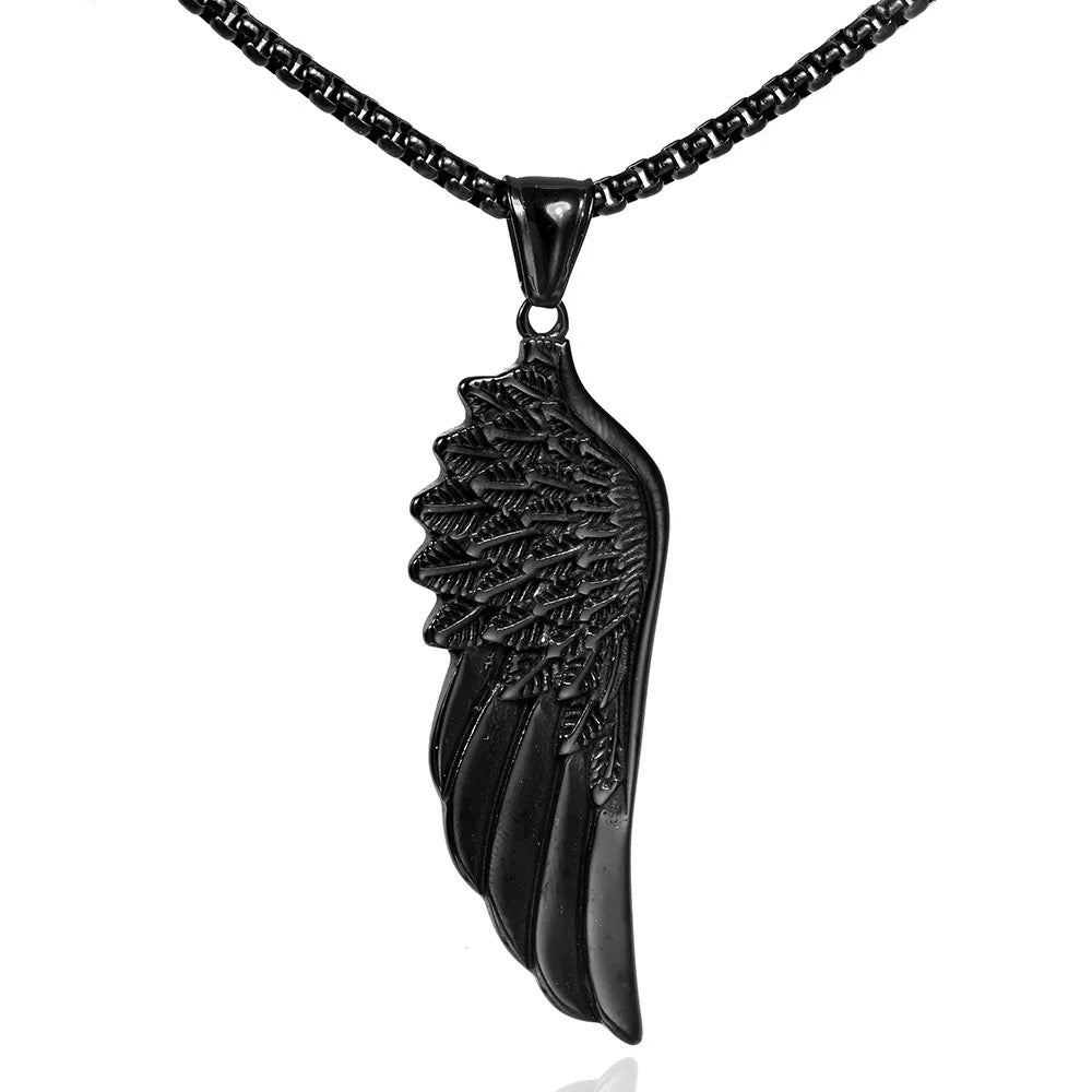 Stainless Steel Angel Wings Necklace