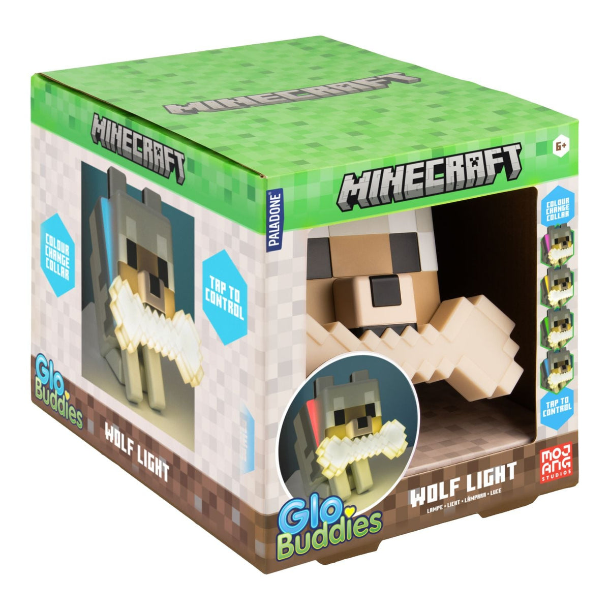 Minecraft Wolf Colour-Changing LED Night Light