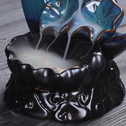 Moon Crescent Incense Holder +10 Free Back-Flow Incense