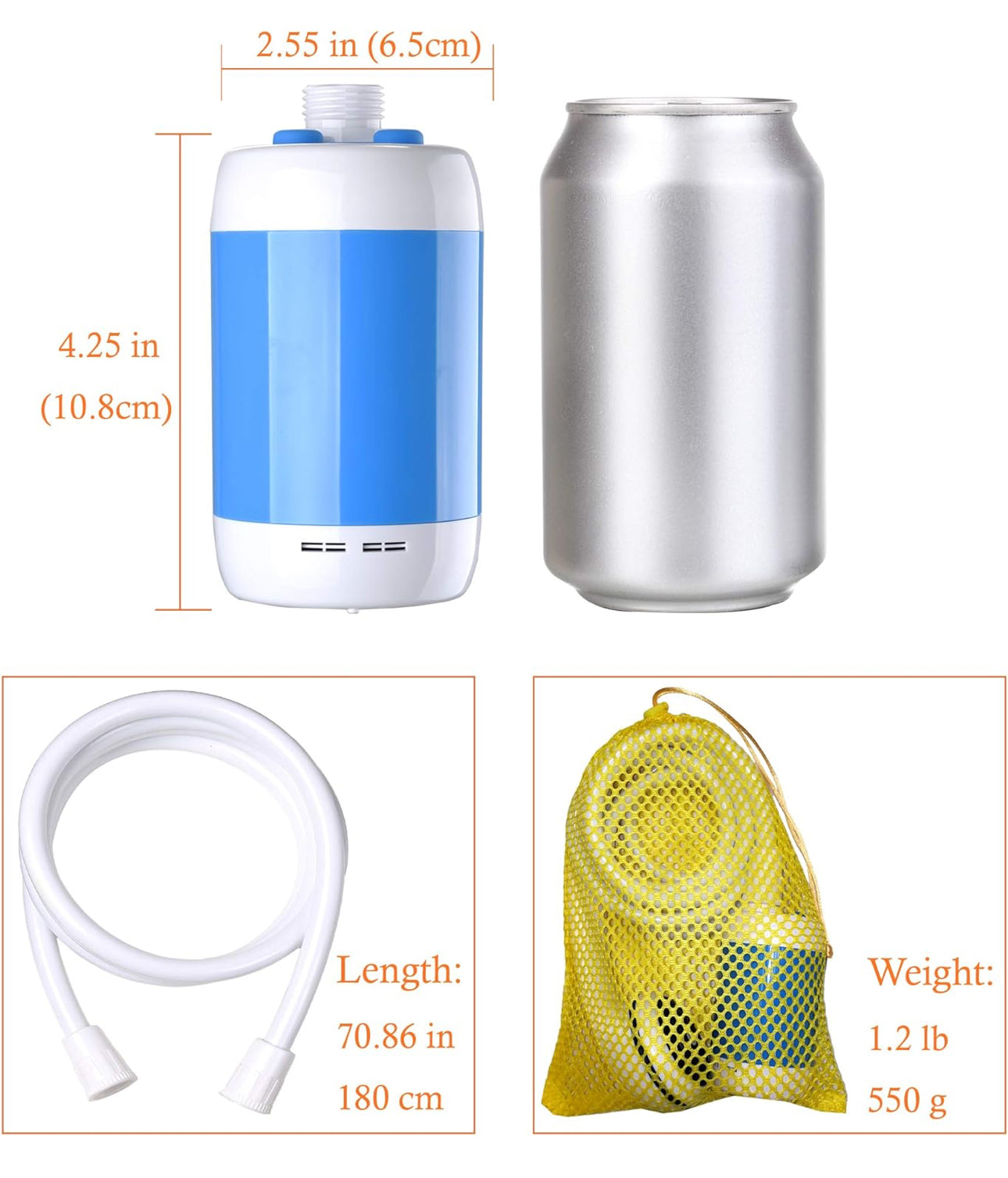 Portable Electric Shower Hose