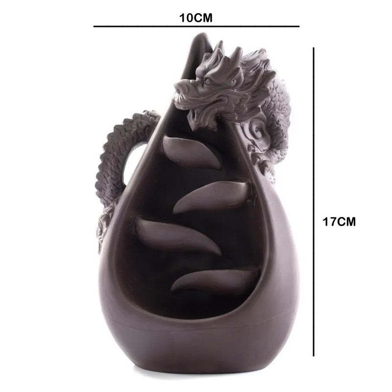 Dragon Incense Holder + 10 Free Back-Flow Incense Cones