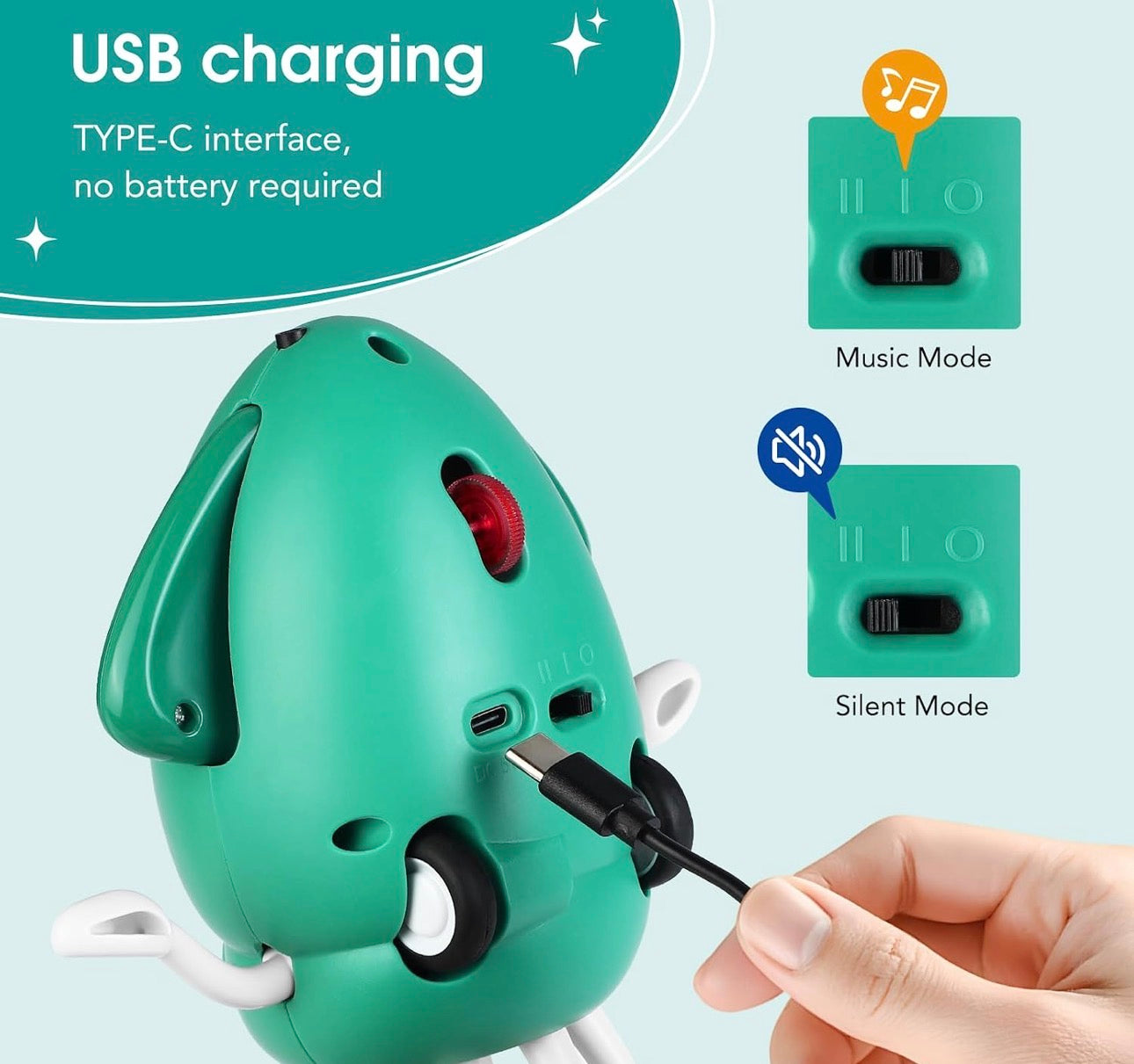 Kids Smart Electronic Dancing & Crawling Squid Toy with Obstacle Avoidance Sensor, Music & LED Lights