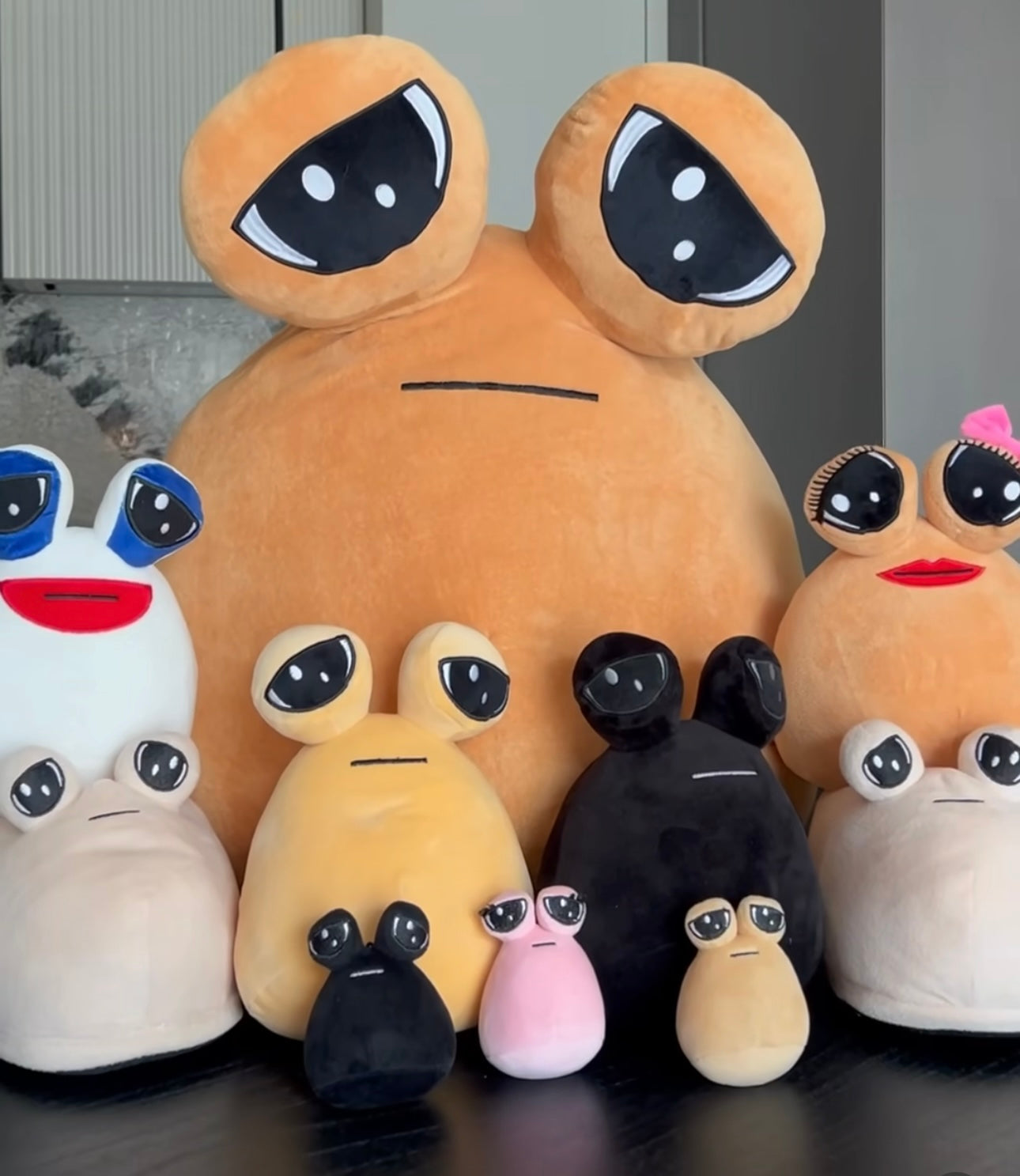 Pou Sad Look adorable Plushie & Keychains